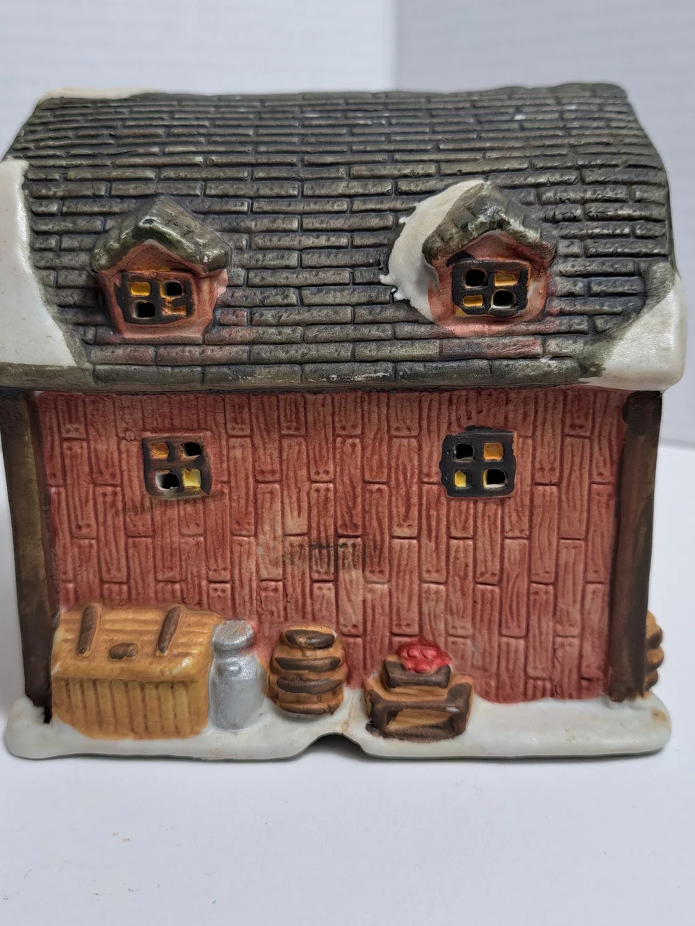 Vintage 1995 Dickens Sugar Creek Country Barn & 1995 Blacksmith Shop Lot of 2